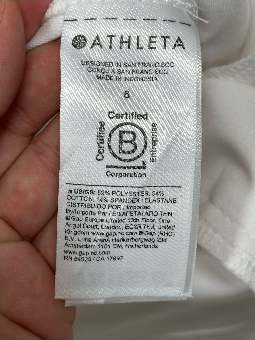NWT Athleta Skyline High Rise Barrel Leg Pant, Bright White - Womens 6 - Picture 15 of 16